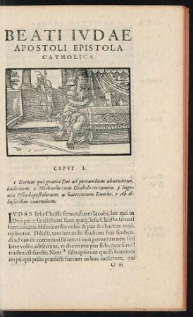 Beati Iudae Apostoli Epistola Catholica.