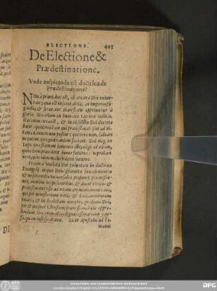 De Electione & Praedestinatione.