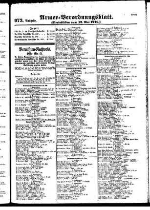 973. Ausgabe. Freitag, 12. Mai 1916