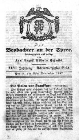 48. Stueck, 29. November 1847