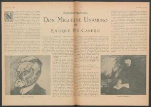 Retratos españoles - Don Miguel de Unamuno