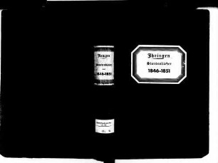 Ihringen FR; Evangelische Gemeinde: Standesbuch 1846-1851 Ihringen FR; Israelitische Gemeinde: Standesbuch 1846-1851