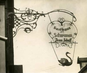 Wirtshausschild "Zum Schwanen"