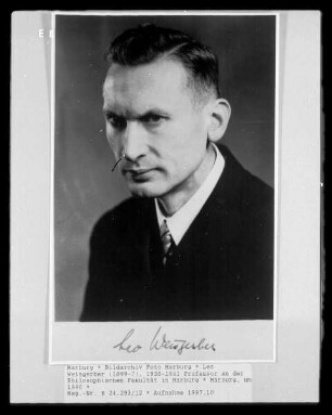 Leo Weisgerber (1899-?), 1938-1941 Professor an der Philosophischen Fakultät in Marburg