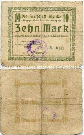 Herrschaft Klenka, 10 Mark