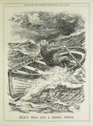Heavy seas and rising storm