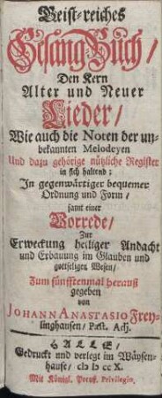 Geist-reiches Gesang-Buch