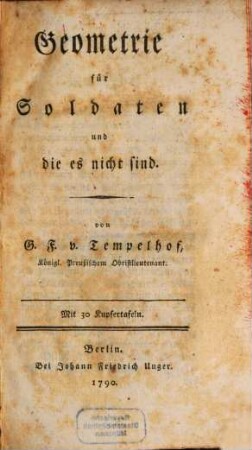 Geometrie für Soldaten und die es nicht sind