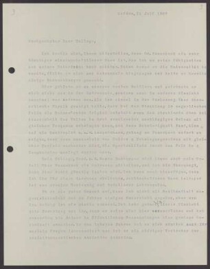 Nr. 3: Brief von Hendrik A. Lorentz an Karl Schwarzschild, Leiden, 11.7.1907