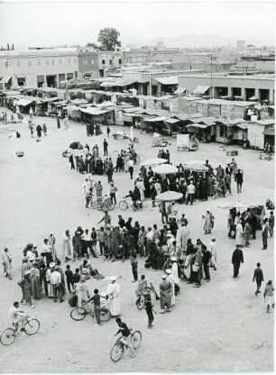 Djemaa el Fna in Marrakesch : Der Djemaa el Fna ist der zentrale Marktplatz in der marokkanischen Stadt Marrakesch.