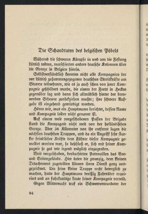 94-110, Die Schandtaten des belgischen Pöbels.