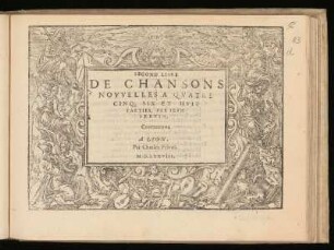 Jean Servin: Second livre de chansons nouvelles. Contratenor
