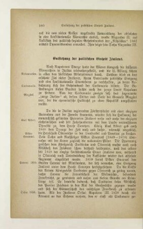 Entstehung der politischen Einheit Italiens
