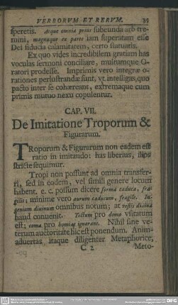 Cap. VII. De Imitatione Troporum & Figurarum