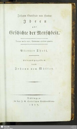 6: Ideen zur Geschichte der Menschheit : Vierter Theil