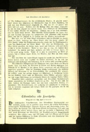 Eckernfördes erste Feuerspritze.