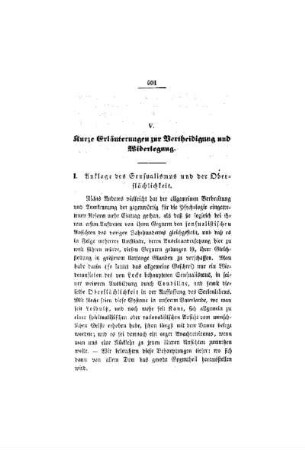 Kurze Erläuterungen zur Vertheidigung und Widerlegung