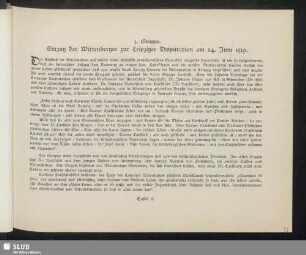 3. Gruppe. Einzug der Wittenberger zur Leipziger Disputation am 24. Juni 1519