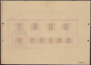 Zeichnung Grabungshaus Olympia