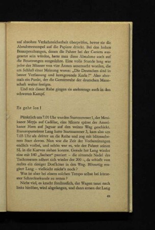 Es geht los!