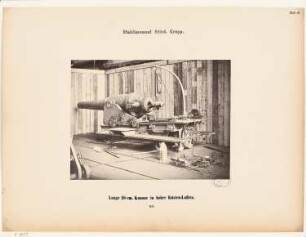 Gussstahlfabrik Friedrich Krupp, Essen: Ansicht lange 28 cm Kanone in hoher Küsten-Laffete