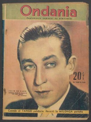 [Fotografía de] Julio de Caro