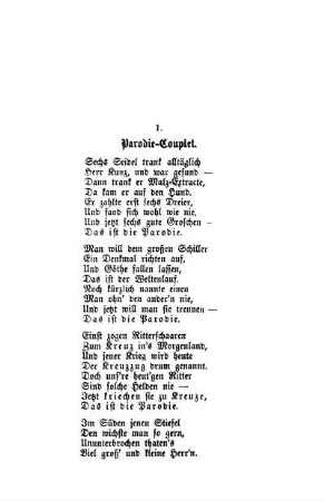 1. Parodie-Couplet