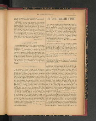 Les Écoles Francaises d'Orient.