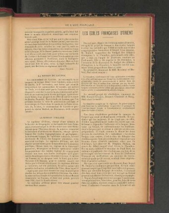 Les Écoles Francaises d'Orient.