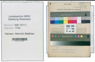 Entnazifizierung Heinrich Matthias Hansen , geb. 30.05.1896 (Telegraphensekretaer)