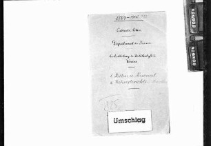 Stellen und Personal (1884-1897)