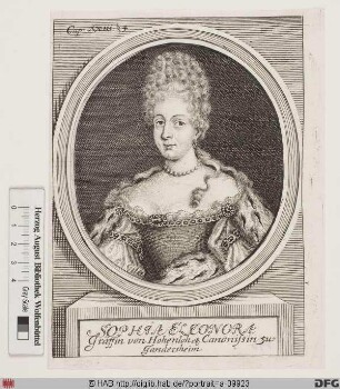 Bildnis Sophie Eleonore Gräfin zu Hohenlohe