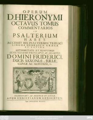 8: Commentarios In Psalterium Habet