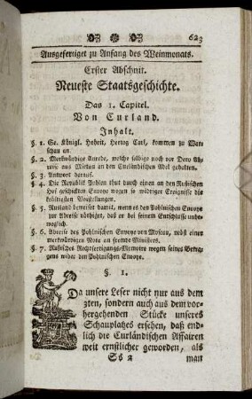 Erster Abschnitt. Neueste Staatsgeschichte.