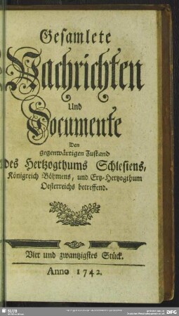 Vier und zwantzigstes Stück