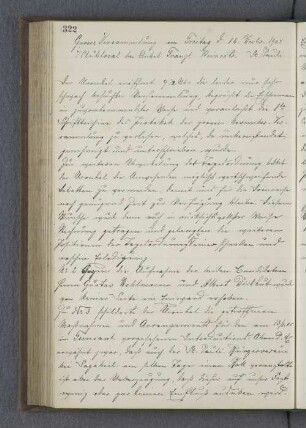 Grosse Versammlung am Freitag d. 16. Decbr. 1904.