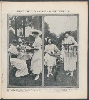 "Garden party" en la embajada norteamericana - [Ilustración]