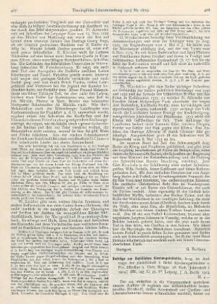 408-409 [Rezension] Dibelius, Franz, Beiträge zur sächsischen Kirchengeschichte. 28. Heft