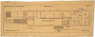 Billing, Hermann; Frankenthal, Zuckerfabrikstr.; Zuckerfabrik, Umbau Verwaltungsgebäude - Grundriss Keller