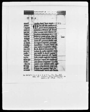 Neues Testament — Initiale M, Folio 23recto