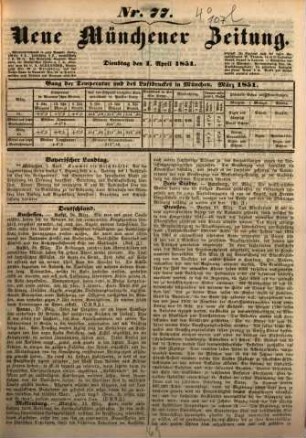 Neue Münchener Zeitung. 1851, 4 - 6
