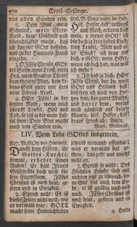 LIV. Vom Lobe GOttes insgemein
