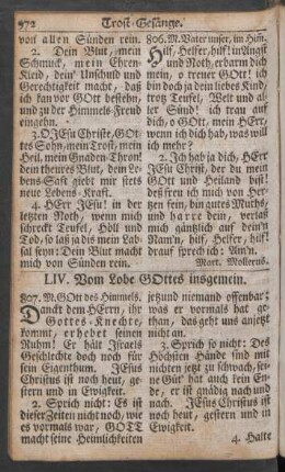 LIV. Vom Lobe GOttes insgemein