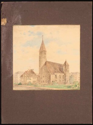 Kirche, Berlin-Steglitz: Perspektivische Ansicht