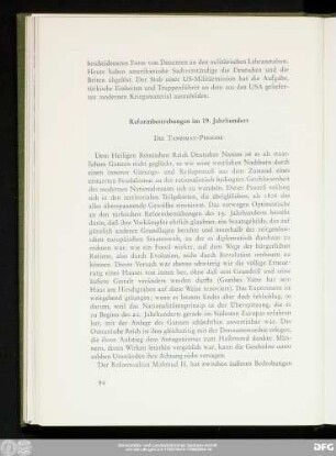 Reformbestrebungen im 19. Jahrhundert