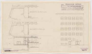 Haus des Rundfunks, Berlin-Charlottenburg: Portierloge, Grundriss, Aufriss 1:100