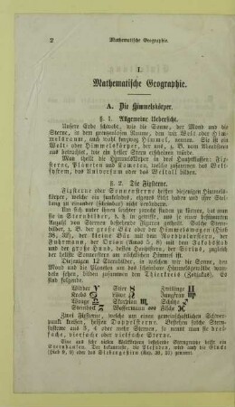A. Die Himmelskörper