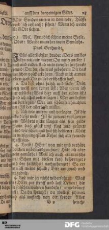 IV. Vom Glauben und Vertrauen auff den dreyeinigen Gott.