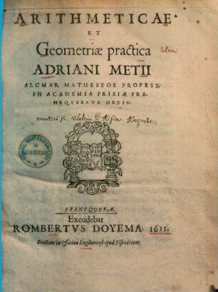 Arithmeticae et Geometriae practica
