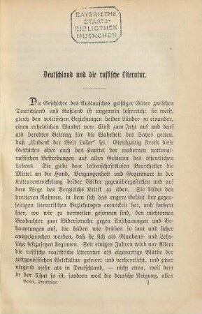 Naturalismus, Nihilismus, Idealismus in der russischen Dichtung : Literarhist. u. krit. Streifzüge. Mit 9 Portr.